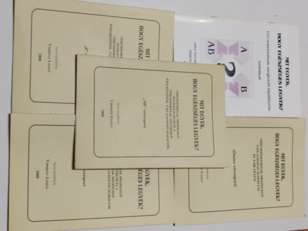 Mit egyek hogy eg�szs�ges legyek V�rcsoportnak megfelel� t�pl�lkoz�s (5 k�tet)