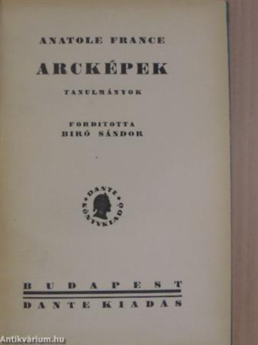 Anatole France - Arckpek