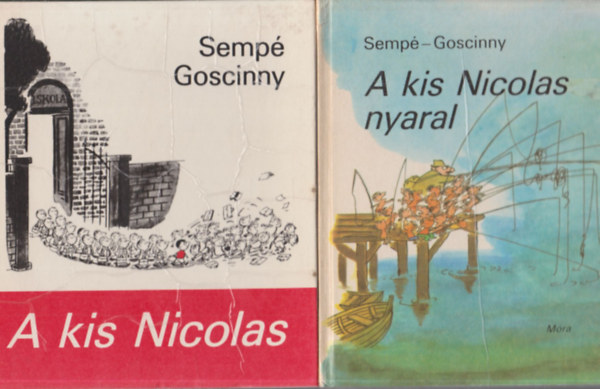 2 db I. kiads gyermekknyv: A kis Nicolas + A kis Nicolas nyaral