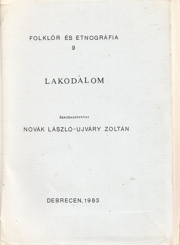 Lakodalom (Folklr s etnogrfia 9.)