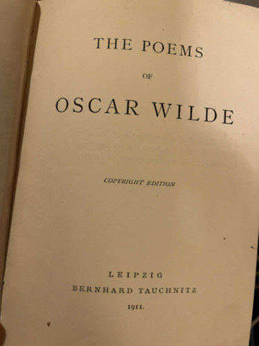 Oscar Wilde - The poems of Oscar Wilde