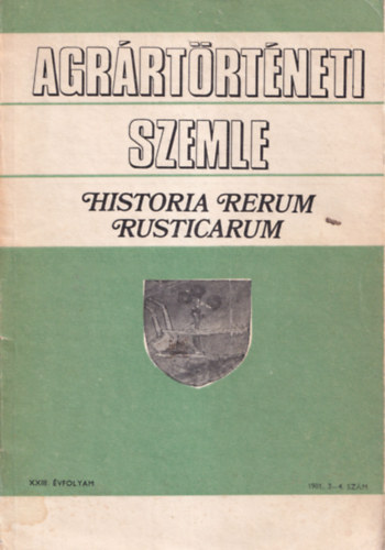Agr�rt�rt�neti Szemle 1981/3-4. sz�m