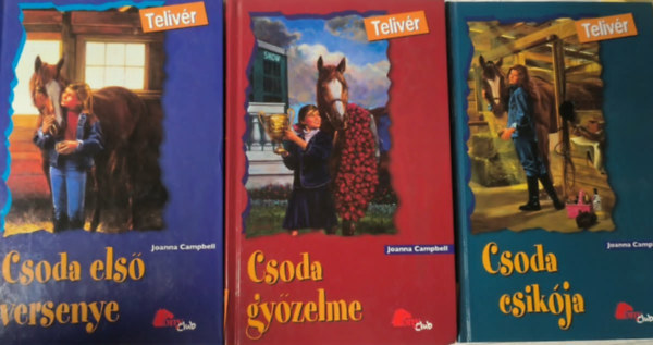 3 db k�tet a Teliv�r sorozatb�l: Csoda els� versenye + Csoda gy�zelme + Csoda csik�ja