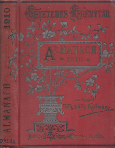 Almanach az 1910-ik vre (Egyetemes Regnytr)