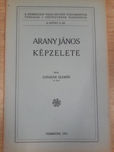 Arany Jnos kpzelete (1927)