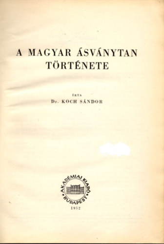 A magyar svnytan trtnete