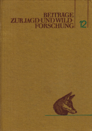 Beitr�ge zur Jagd- und Wildforschung