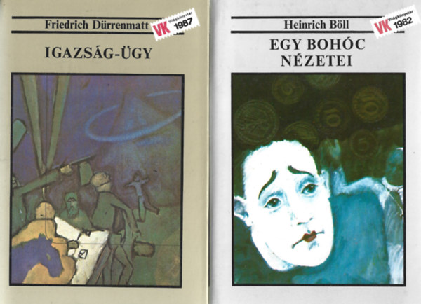 2 db Vilgknyvtr, Friedrich Drrenmatt: Igazsg-gy, Heinrich Bll: Egy bohc nzetei