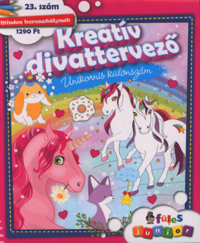 Kreatv divattervez - Unikornis klnszm ( Sznez gyerekeknek )