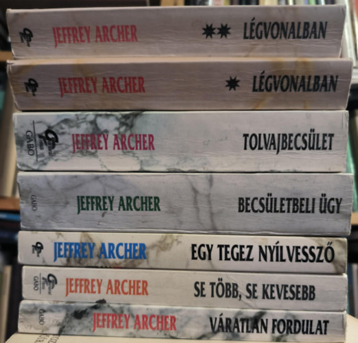 7 db Jeffrey Archer k�tet (6 m�)