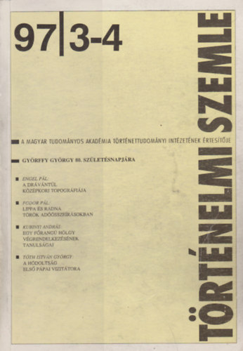 Trtnelmi Szemle XXXIX. vf.,1997/3-4.