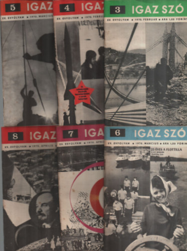 Komj�th P�l  (f�szerk.) - Igaz sz� XV. �vfolyam 1970/3-24. sz�mok (22 db)