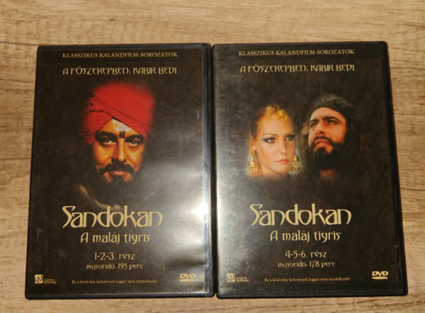 Sandokan - a mal�j tigris (6 r�sz 2 DVD-n): Sandokan 1-3., Sandokan 4-6.