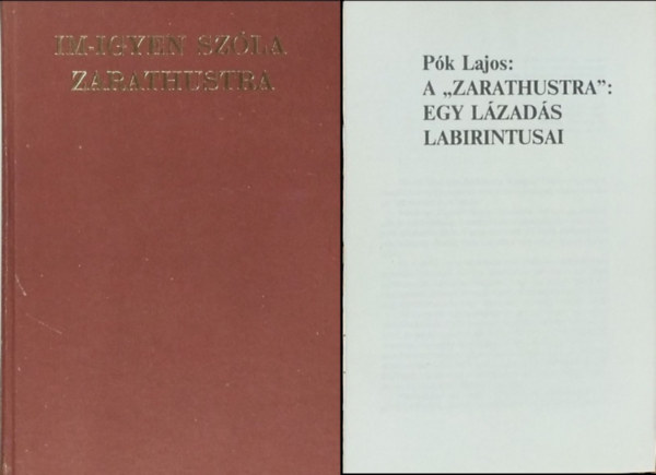 Im-igyen szla Zarathustra - Ksrfzettel (Reprint)