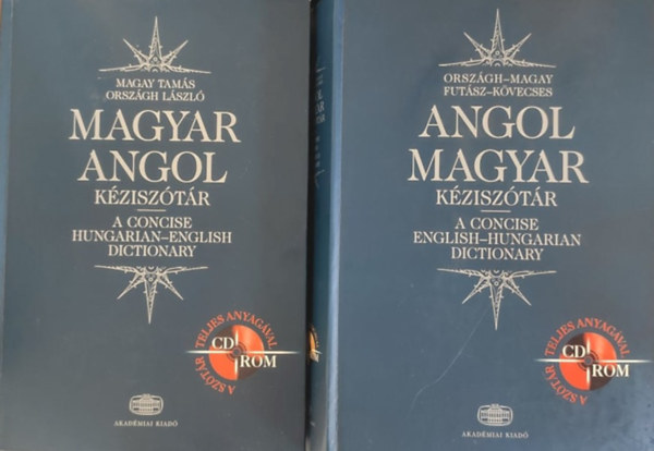 Orszgh-Magay-Futsz -Kvecses - Angol-Magyar, Magyar-Angol Kzisztr I-II. (2 ktet + 2 db CD-Rom mellkelve)