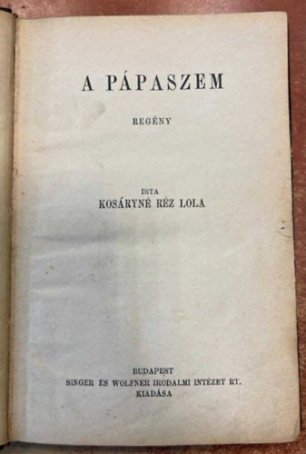 Kosryn Rz Lola - A ppaszem