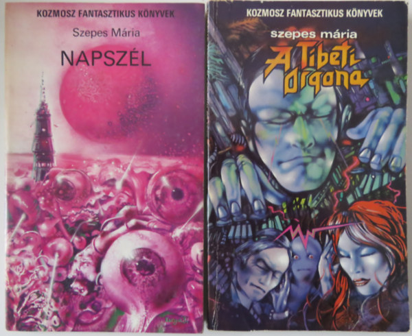 2 db Szepes M�ria sci-fi k�tet: Napsz�l + A Tibeti Orgona