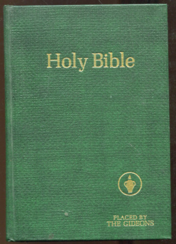 Holy Bible placed by the Gideons