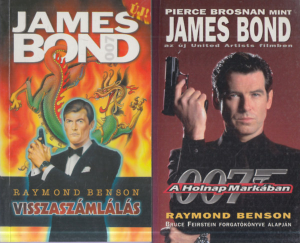 2 db. James Bond k�nyv: A holnap mark�ban + Visszasz�ml�l�s