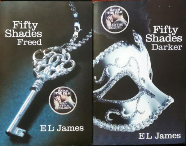 EL James - 2 db Fifty Shades könyv: Fifty Shades Freed (III.) - Fifty Shades Darker (II.)