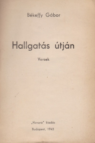 Hallgat�s �tj�n