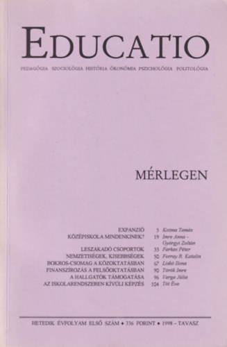 Educatio 1998. Tavasz