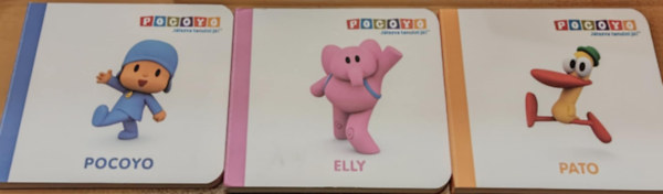 3 db Pocoyo (Jtszva tanulni j!): 1.: Pocoyo + 2.: Elly + 3.: Pato
