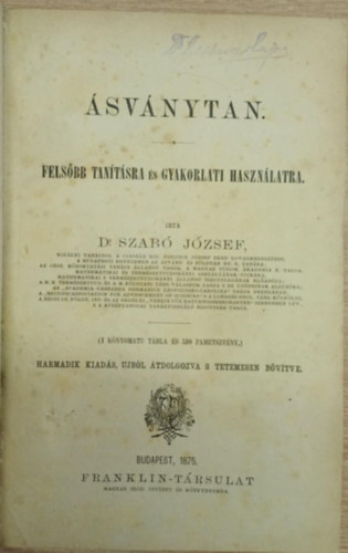 svnytan- Felsbb tantsra s gyakorlati hasznlatra.