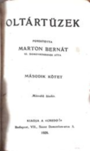 Marton Bernt - Oltrtzek - msodik ktet