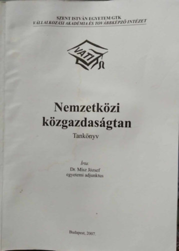 Nemzetkzi kzgazdasgtan - tanknyv