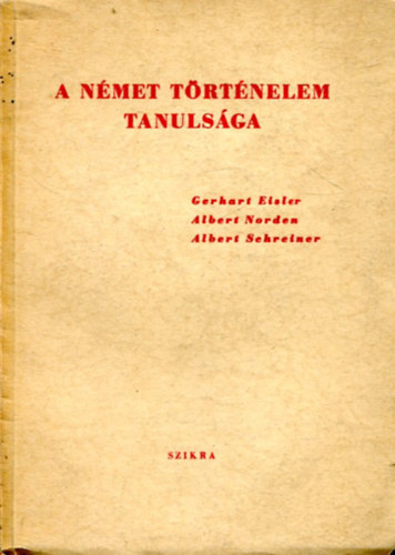 A  n�met  t�rt�nelem tanuls�ga