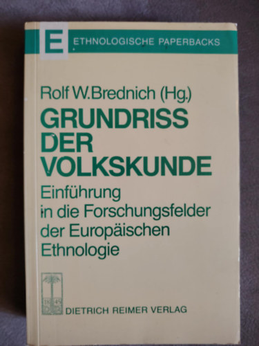 Grundriss der Volskunde - A folklr vzalata
