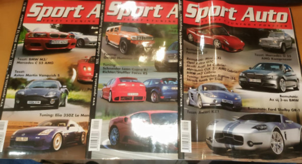 3 db Sport Auto Teszt Tuning Poszter (Szrvnyszmok, sorszmok a termklapon)