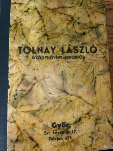 Tolnay Lszl - Gygynvny exportr