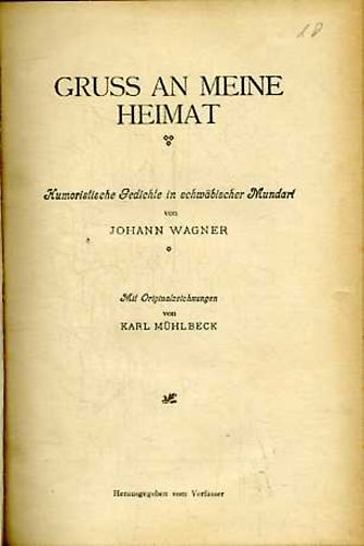Johann Wagner - Gruss an meine Heimat (ill. Mhlbeck Kroly)