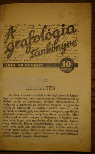 A grafolgia tanknyve 10 fzetben (egybektve)
