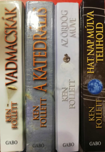 4 kemnykts Ken Follett ktet (Vadmacskk, A Katedrlis, Az rdg mve, Hat nap mlva telihold)