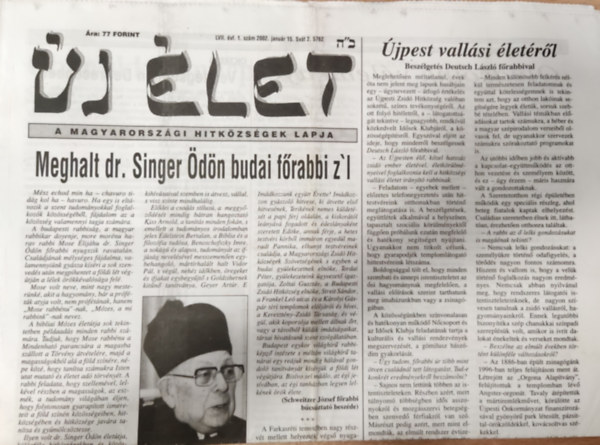 j let- A magyarorszgi hitkzsgek lapja LVII. vf. 1. szm (2002. janur 15.)