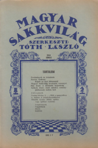 Magyar Sakkvilg 1944 Jnius