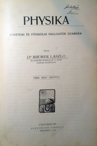 Dr. Rhorer Lszl - Physika