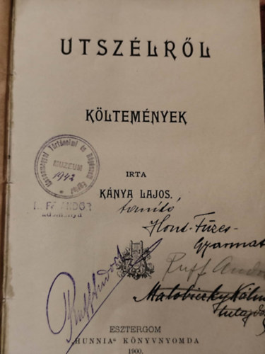 Utsz�lr�l - K�ltem�nyek