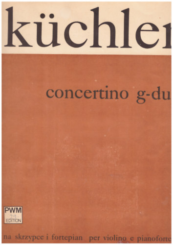 Concertino G-dur op. 11 (na skrzypce i fortepian: heged�re �s zongor�ra)