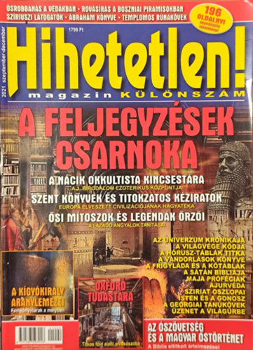 Hihetetlen! magazin (klnszm) 2021. szeptember-december