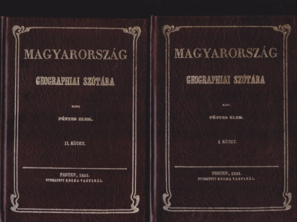 Magyarorsz�g geographiai sz�t�ra I-II.