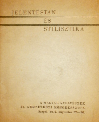 Jelentstan s stilisztika