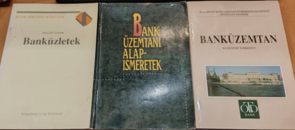 3 db Bankzemtan (Egyetemi tanknyv) + Bankzletek + Bankzemtani alapismeretek