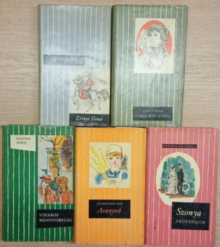 5 db a Cs�kos K�nyvek sorozatb�l: Zr�nyi Ilona - Torock�i gy�sz - Viharos mennyorsz�g - Aranyes� - Szonya professzor