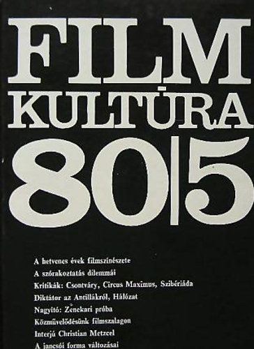 Filmkultra 1980 (teljes vfolyam,1--6szm)