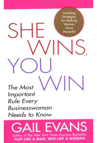 She Wins, You Win: The Most Important Rule Every Businesswoman Needs to Know (" nyer, te nyersz: A legfontosabb szably, amelyet minden zletasszonynak tudnia kell" angol nyelven)
