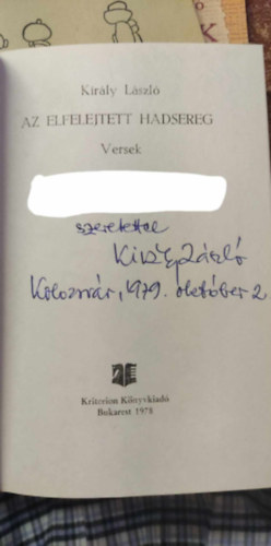 Az elfelejtett hadsereg - Versek - Dedik�lt